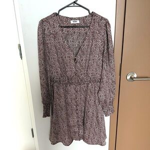 Steve Madden BB Dakota Printed Dress - Pink, black and white